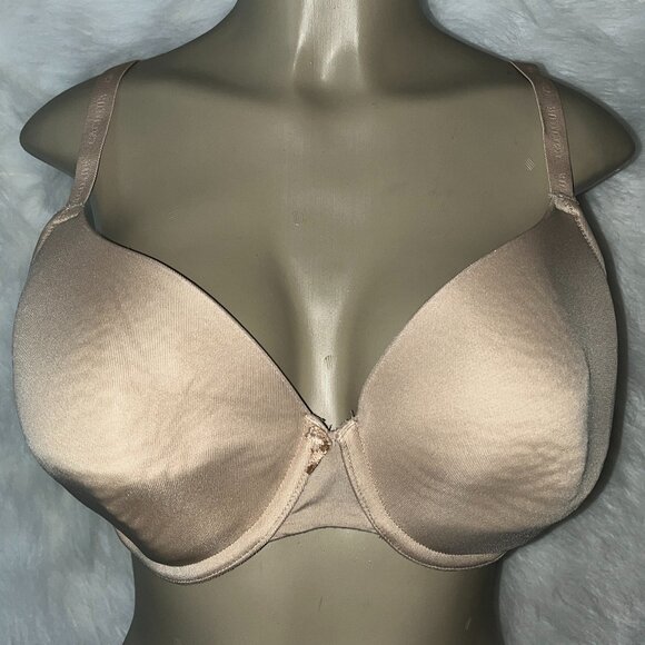 PRE-OWNED LANE BRYANT CACIQUE LIGHTLY LINED TSHIRT BRA SZ 40DD - Picture 1 of 2